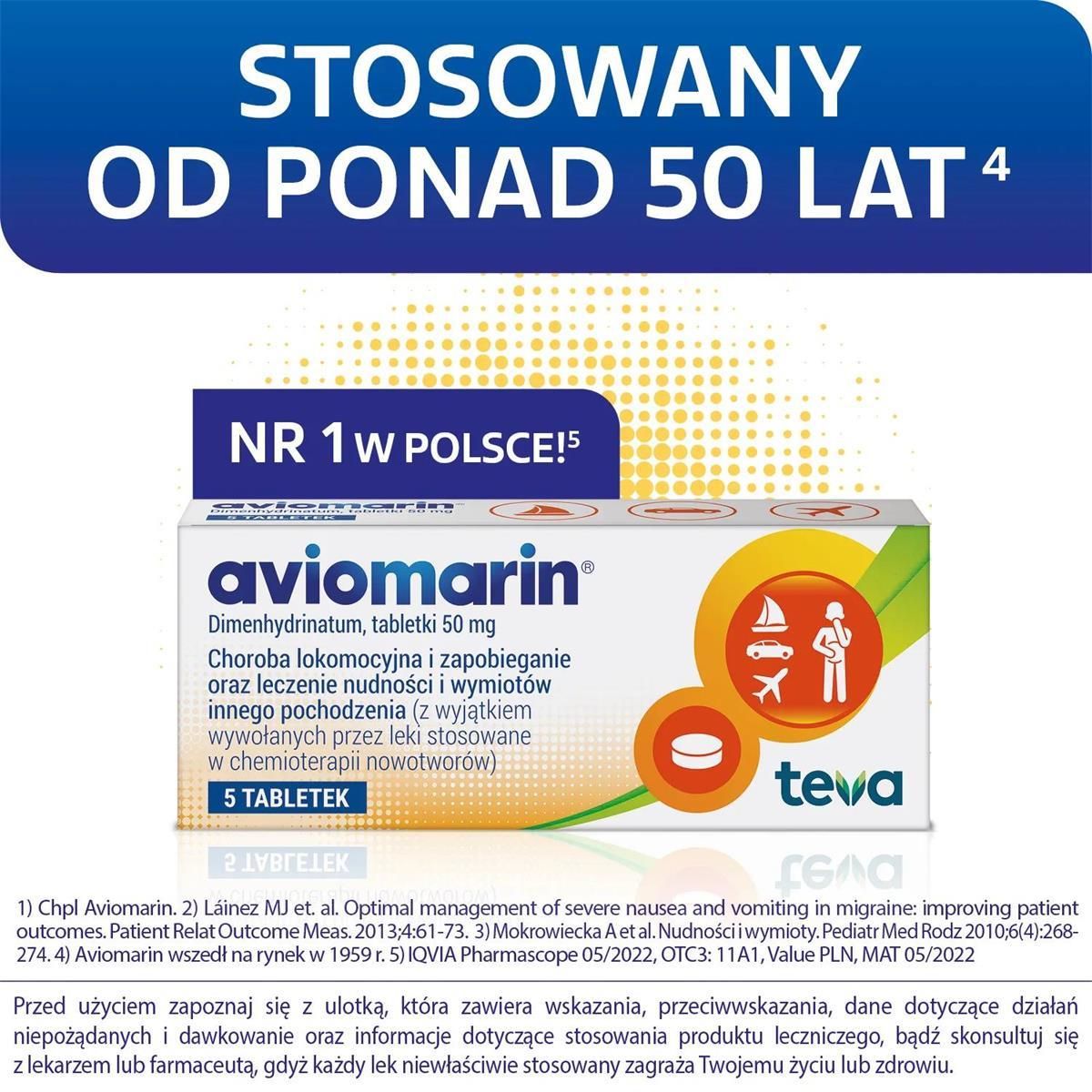 Aviomarin 0.05g 5 tabl. - Opinie i ceny na Ceneo.pl