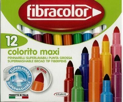 Fibracolor Mazaki Colorito Maxi 12 Kol. 