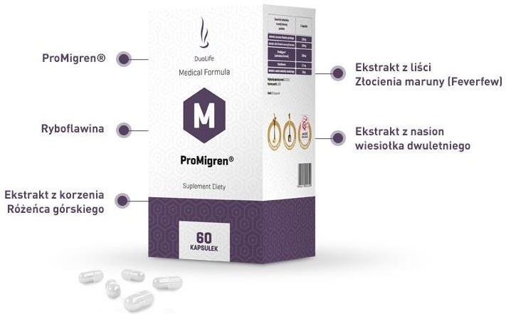 DuoLife Medical Formula ProMigren 60 kaps - zdjęcie 1 DuoLife Medical Formula ProMigren 60 kaps