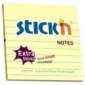 Stick'n Notes Samoprz. Extra Sticky Żółty Pastel. Linia
