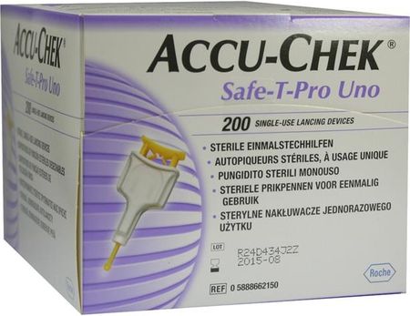 Roche Accu-chek Safe-t-pro Uno Lancety X 200