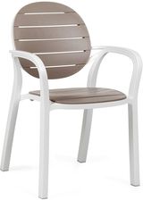 jakie Krzesła ogrodowe wybrać - Nardi Krzesło Ogrodowe Na Taras Palma Biało-kawowe