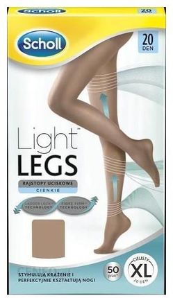 Scholl Light Legs XL rajstopy uciskowe cieliste 20den