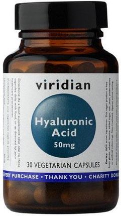 Viridian Hyaluronic Acid 50mg Kwas Hialuronowy 30kaps.