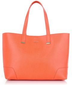 Furla Stacy L torba shopper pomarańczowa