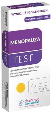 Domowe Laboratorium Menopauza Test Płytkowy Do Oceny Poziomu Hormonu FSH 2szt.