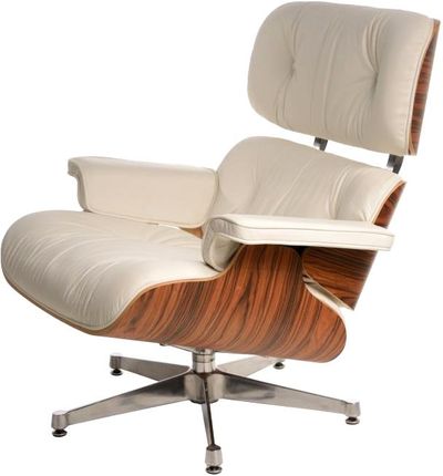 D2 Fotel Vip Lounge Chair Biały Skóra