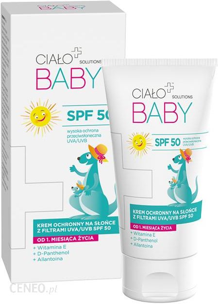 Ciało Plus Solutions Baby Krem Ochronny Na Słońce Z Filtrami Spf50 Od 1 Miesiąca życia 50ml