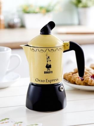 Bialetti Kawiarka do zaparzania kawy zbożowej BIALETTI ORZO EXPRESS 2 espresso żółty musztardowy 02328