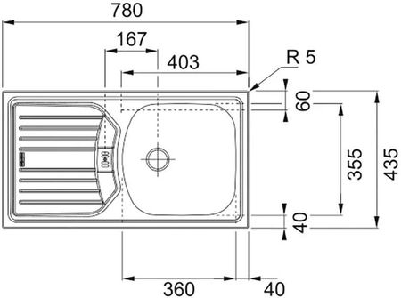 Zlewozmywak Franke Eurostar ETL 614i Nova Stal szlachetna len