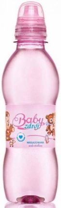 Baby Zdrój Girl Różowa Woda Źródlana Niegazowana 250ml