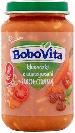 Bobovita Kluseczki Z Warzywami I Wołowiną Po 9 Miesiącu 6X190G