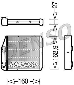 DENSO DRR09035 Wymiennik ciepła, ogrzewanie wnętrza (DRR09035)