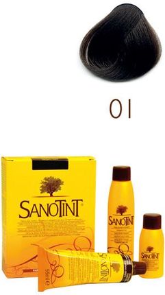 Sanotint Farba Do Włosów Bez Amoniaku 01 Kolor Czarny 125ml