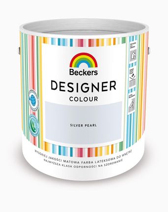 Beckers Lateksowa do Ścian i Sufitów Designer Colour Silver Pearl 2,5L Mat (8428798008)