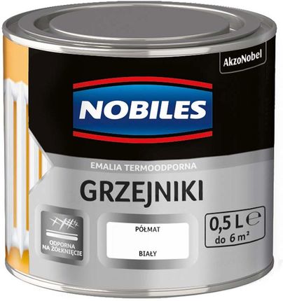 Nobiles Emalia Olejno-Ftalowa Grzejniki Biały 500ml (60050012)