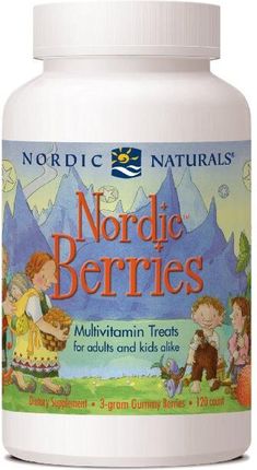 Nordic Berries żelki dla dzieci od 2 roku życia 120 sztuk