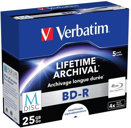 Verbatim BD-R M-Disk 25GB 5 Szt. (43823)