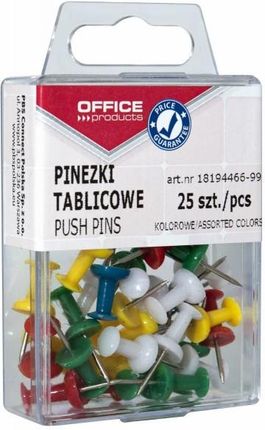 Office Products Pinezki Beczułki W Pudełku 25 Szt. Mix Kolorów 18194466-99