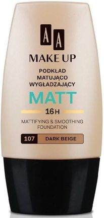 AA Make Up Matt podkład matująco wygładzający 107 dark beige 30 ml 