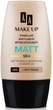 Zdjęcie AA Make Up Matt podkład matująco wygładzający 103 light beige 30 ml - Drohiczyn