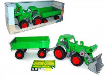 Wader Zielony Traktor Z Przyczepką 37770