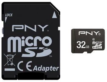 PNY microSDHC 32GB Class 10 (SDU32GPER25-EF)