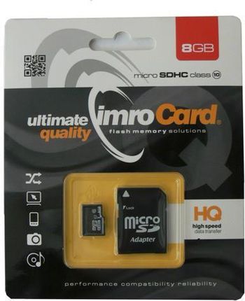 Imro microSDHC 8GB + adapter