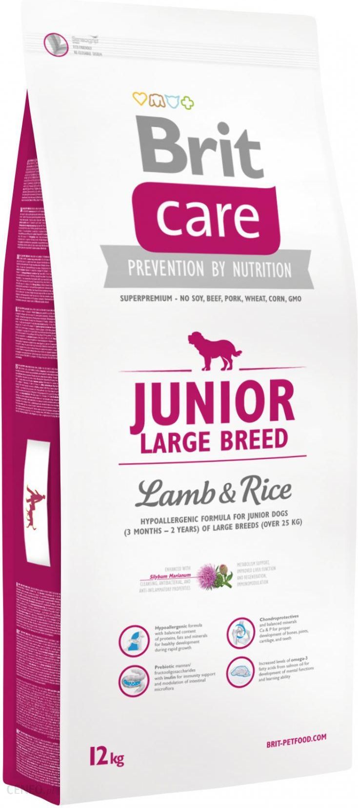 Brit Care Junior Large Breed Lamb&Rice 12Kg