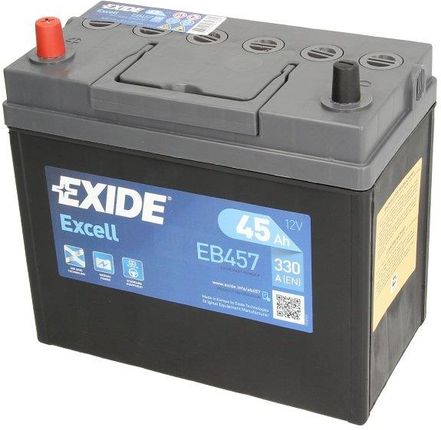 Exide Excell Eb457 45Ah 300A L+