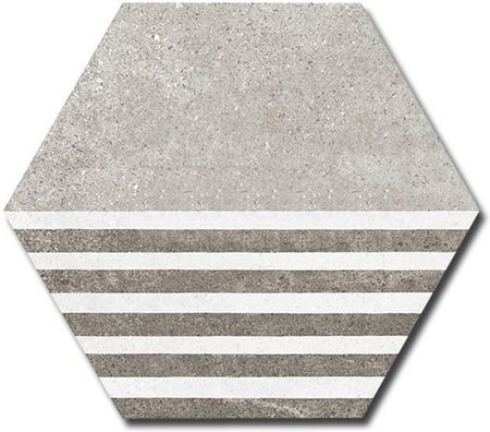 Equipe Cement Geo Grey Dekor Hexatile 17,5x20