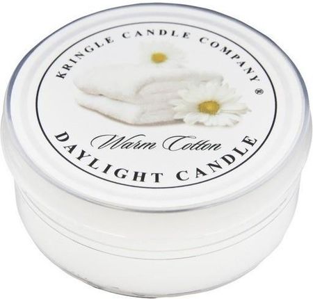 Kringle Candle Coloured Daylight Świeczka zapachowa Warm Cotton 6630