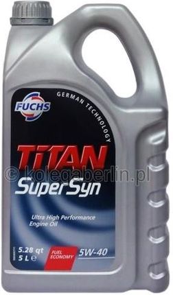 FUCHS Titan SuperSyn 5W40 5L