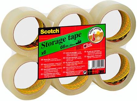 6x1 scotch ruban adhésif d'emballage transparent 50x66m DFX-473244 -  Conforama