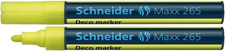 Schneider Marker Kredowy Maxx 265 Deco, Okrągły, 2-3 Mm, Żółty (sr126505)
