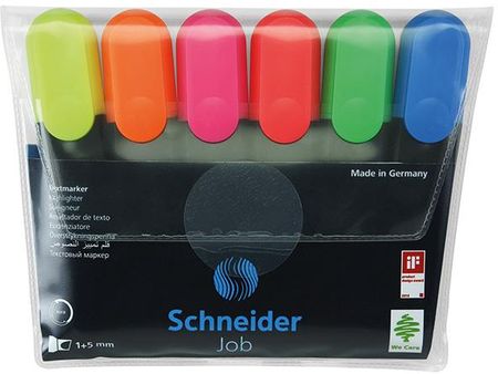Schneider Zestaw Zakreślaczy Job, 1-5 Mm, 6 Szt., Miks Kolorów (sr115096)