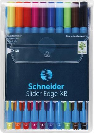 Schneider Zestaw Długopisów W Etui Slider Edge, Xb, 10 Szt., Miks Kolorów (sr152290)