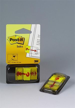 3M Post-It Zakładki Indeksujące Post-It Z Nadrukiem „Znak Zapytania” (680-32R), Pp, 25X43Mm, 50 Kart. (3m-70071392800)