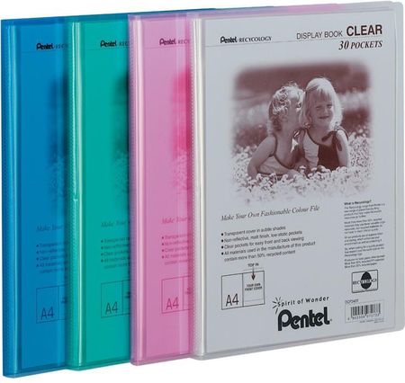 Pentel Album ofertowy Clear DCF 243 różowy 30 kieszeni