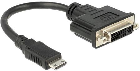 Delock Adapter HDMI Mini-C męski -> DVI 24+5 żeński 20 cm (65564)