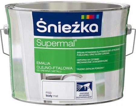 Śnieżka Supermal Emalia Olejno-ftalowa Mat F100 Biały 2,5L