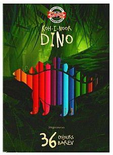 Koh-I-Nor Kredki 36 Kolorów Dino