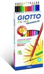 Giotto Kredki Elios Triangular 12 Kolorów