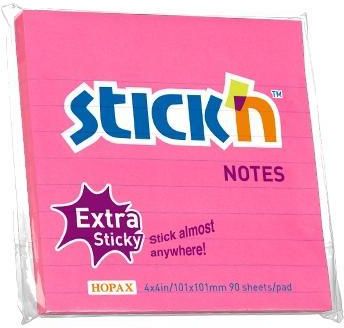 Stick'n Notes samoprz. extra sticky różowy neon linia