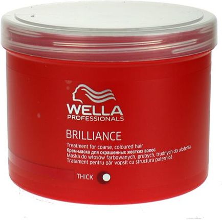 Wella Professionals Brilliance Treatment Thick Maska Do Włosów Farbowanych Grubych 500ml