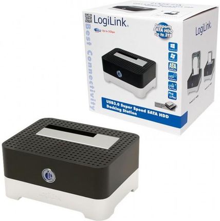 LogiLink Stacja dokujaca HDD 3,5"/2,5" USB 3.0 czarna (QP0016B)
