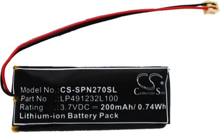 Cameron Sino Sony Psp-N270 / Lp491232L100 200Mah 0.74Wh Li-Polymer 3.7V (CS-SPN270SL)