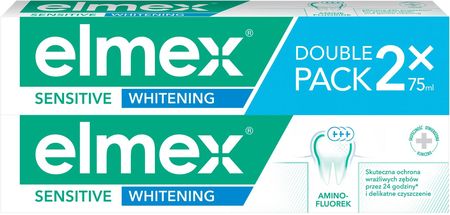 elmex Sensitive Whitening Wybielająca Pasta Do Zębów 2x75ml