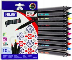 Zdjęcie Milan Flamastry z końcówką w kształcie pędzelka 10 kolorów 0612610 - Płock
