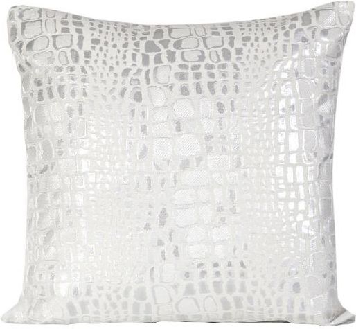 Eurofirany Poszewka Snake 45x45cm biało - srebrna